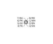 SICK Cable M12 hembra-macho de 8 polos para robots, 3 m - YF2A18-030UA5M2A18