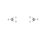 SICK Distribuidor M8 en Y de 4 polos a dos salidas de 3 polos - YF8U14-000S01MY8A3