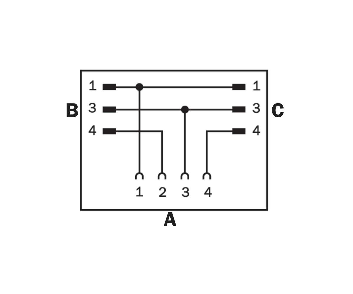 [Klever Portal:7792:ab7145a7f5a2] SICK Distribuidor M8 en Y de 4 polos a dos salidas de 3 polos - YF8U14-000S01MY8A3