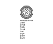 SICK Cable adaptador HIPERFACE JST a M23, 1 m - DSL-2317-G01MJB6