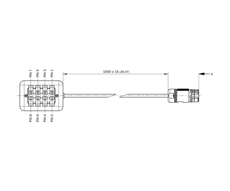 [Klever Portal:7810:0f12462a41fd] SICK Cable adaptador incremental de caja de bornes a M23, 1 m - DSL-2317-G01MJC7