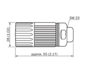 SICK Cable incremental M23 hembra de 12 polos, 3 m - DOL-2312-G03MMA3