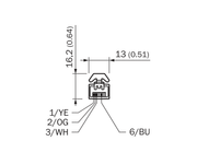 SICK Cable Ethernet M12 acodado a RJ45, CAT5e, 10 m - YN2D24-100PN1MRJA4