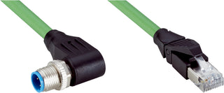 SICK Cable Ethernet M12 acodado a RJ45, CAT5e, 20 m - YN2D24-200PN1MRJA4