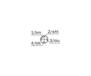 SICK Cable M12 hembra-macho de PP para entornos higiénicos, 5 m - DSL-1204-G05MRN