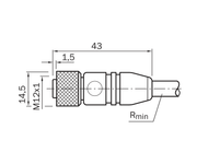 SICK Cable M12 de 8 polos, PVC apantallado, 10 m - DOL-1208-G10MF