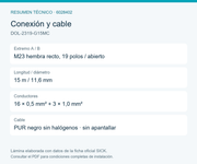 SICK Cable M23 de 19 polos, PUR, 15 m - DOL-2319-G15MC