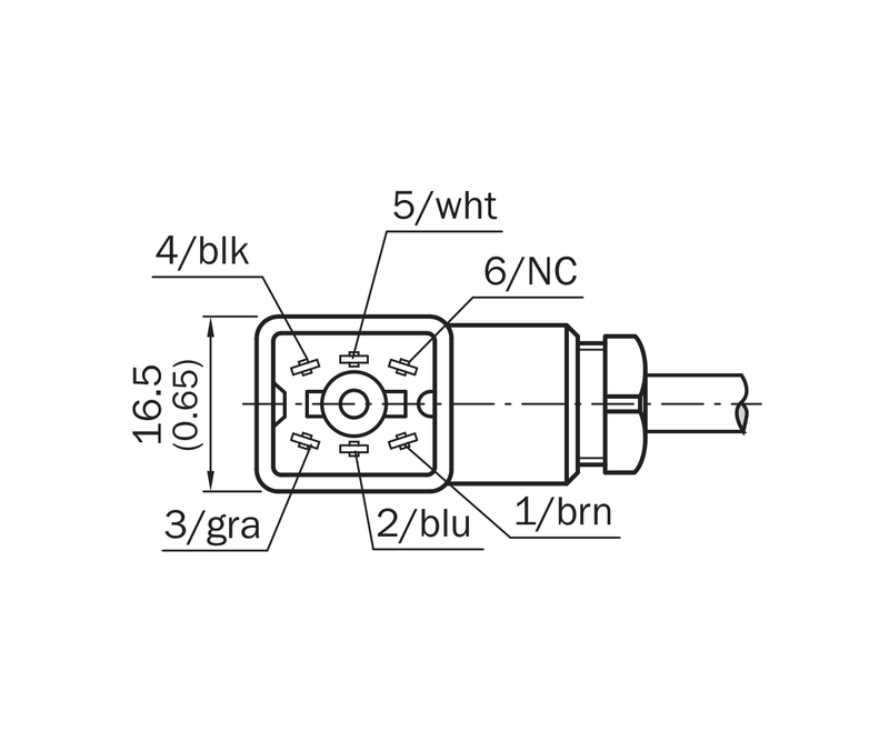 [Klever Portal:7955:56ff68e90ddd] SICK Cable acodado de 6 polos AC/UC, 5,5 m - DOL-1406-W05M5