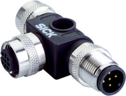 SICK Distribuidor en T M12 de 5 pines para emisor y receptor - DSC-1205T000025KM0