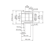 SICK Adaptador de montaje POM, G 1½ a M30 × 1,5 - BEF-EA-CM30