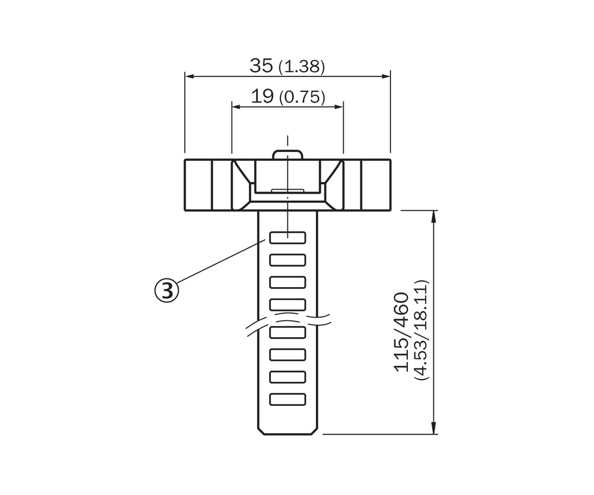 [Klever Portal:8001:b9a3b13f1db7] SICK Soporte de ranura en C para cilindros circulares - BEF-KHZ-RC1-25