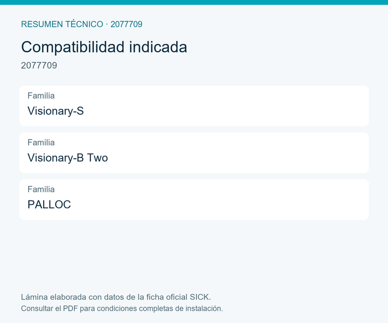 [Klever Portal:8006:2df51db6d2e4] SICK Kit de sujeción para Visionary y PALLOC - 2077709