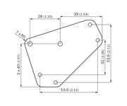 SICK Placa adaptadora para KT5 / KT6 a KTS - BEF-AP-KTS