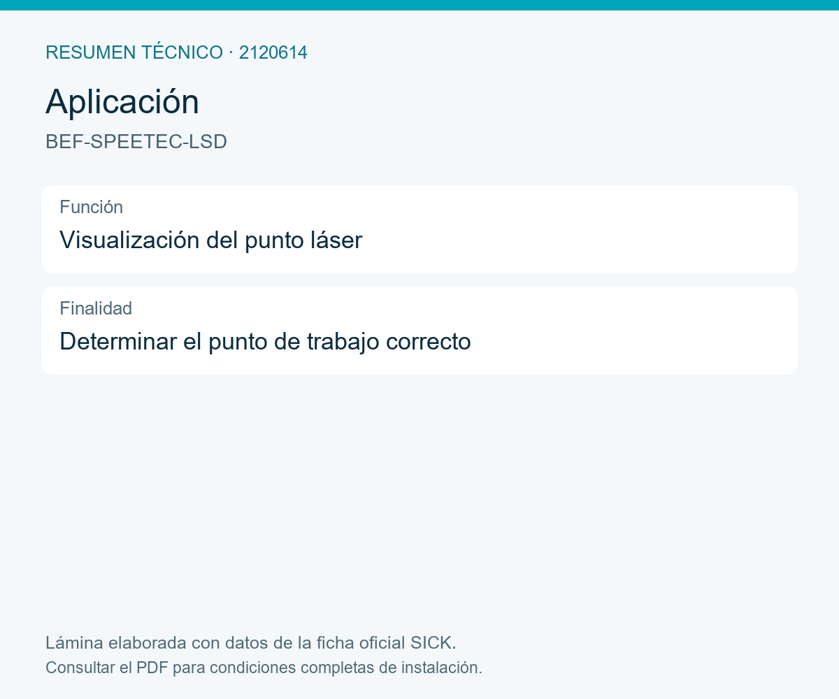 [Klever Portal:8035:e1871cca0669] SICK Tarjeta de detección láser para SPEETEC NCV50 - BEF-SPEETEC-LSD