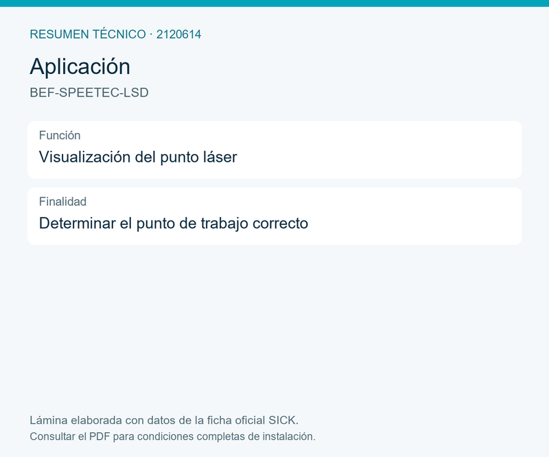 [Klever Portal:8035:e1871cca0669] SICK Tarjeta de detección láser para SPEETEC NCV50 - BEF-SPEETEC-LSD
