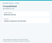 SICK Tarjeta de detección láser para SPEETEC NCV50 - BEF-SPEETEC-LSD