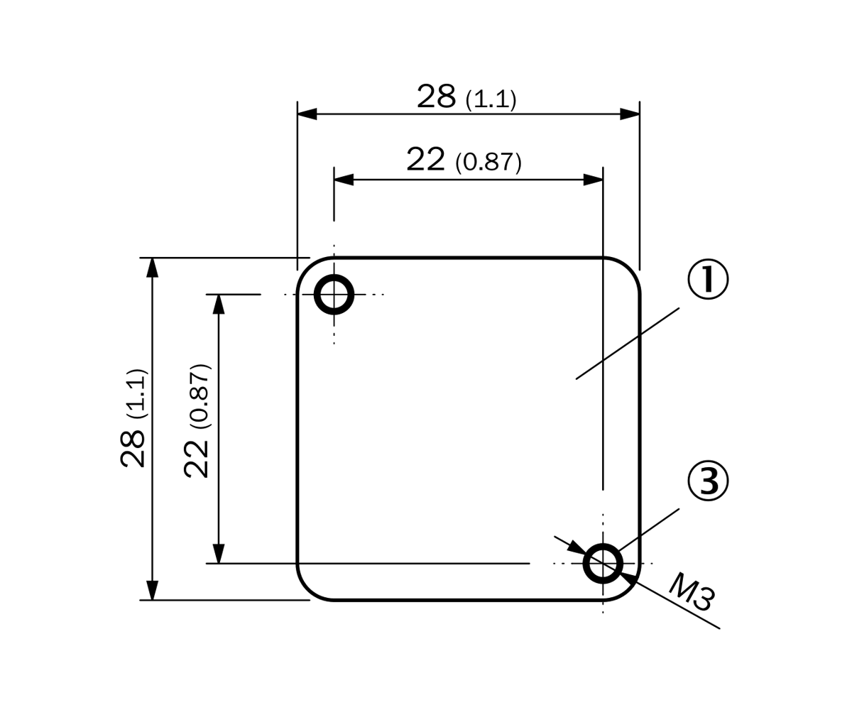 [Klever Portal:8052:e88c67fd1283] SICK Placa magnética de montaje para Multi Physics Box - BEF-APM-MPB