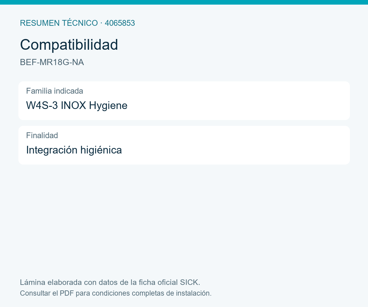 [Klever Portal:8105:f6a99859f91a] SICK Tubo de montaje 18 × 100 mm para W4S-3 INOX Hygiene - BEF-MR18G-NA