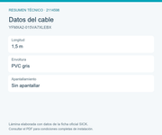 SICK Cable Molex hembra de 2 polos a extremo abierto, 1,5 m - YFMXA2-015VA7XLEBX