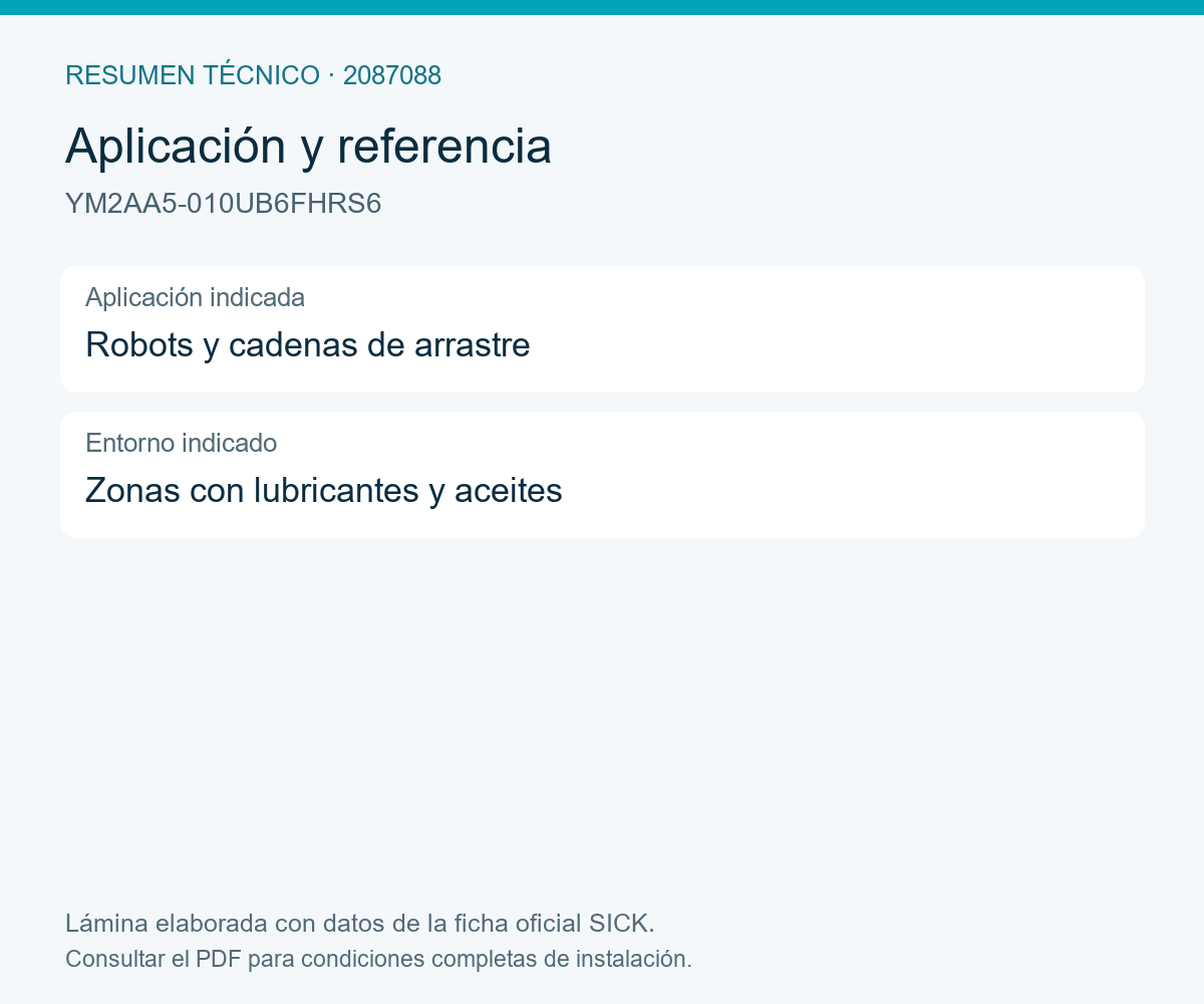 [Klever Portal:8122:b8cd98e19e10] SICK Cable M12 macho de 5 pines a HR10 hembra de 6 polos, 1 m - YM2AA5-010UB6FHRS6