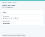 SICK Cable adaptador de programación M12 a D-Sub, 0,5 m - DSL-2D08-G0M5AC3