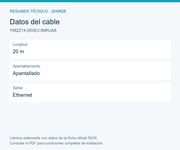 SICK Cable Ethernet LD-MRS a PC, 20 m - YM2Z14-200EC3MRJA8
