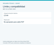 SICK Pinza de tensado para cable de sonda de nivel - BEF-CC-LFH001-0001