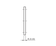 SICK Adaptador de brida clamping 36 mm a placa cuadrada - BEF-FA-036-060REC