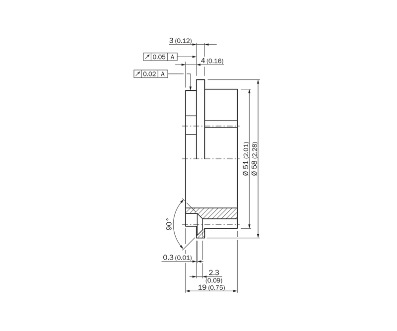 [Klever Portal:8170:6b8aa0776449] SICK Adaptador de brida para soporte de cojinete 2044591 - BEF-FA-036-050-019