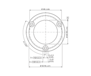 SICK Adaptador de brida para soporte de cojinete 2044591 - BEF-FA-036-050-019