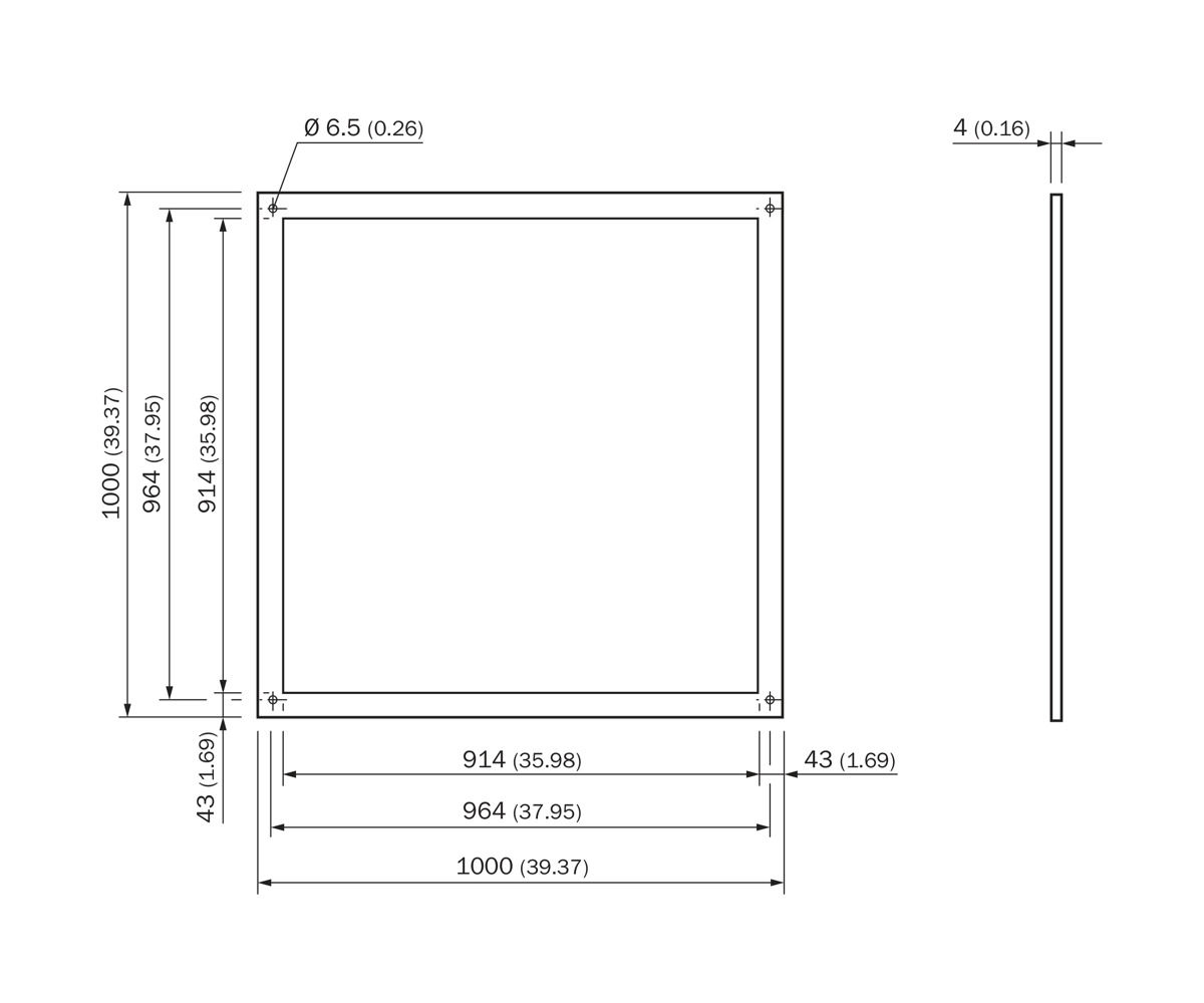 [Klever Portal:8180:0a86d79c0601] SICK Placa reflectante Diamond Grade de 1000 x 1000 mm - PL880DG