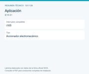 SICK Accionador recto rígido para i16S - iE16-S1
