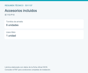 SICK Juego de cable y accesorios de 10 m - iE110-P10