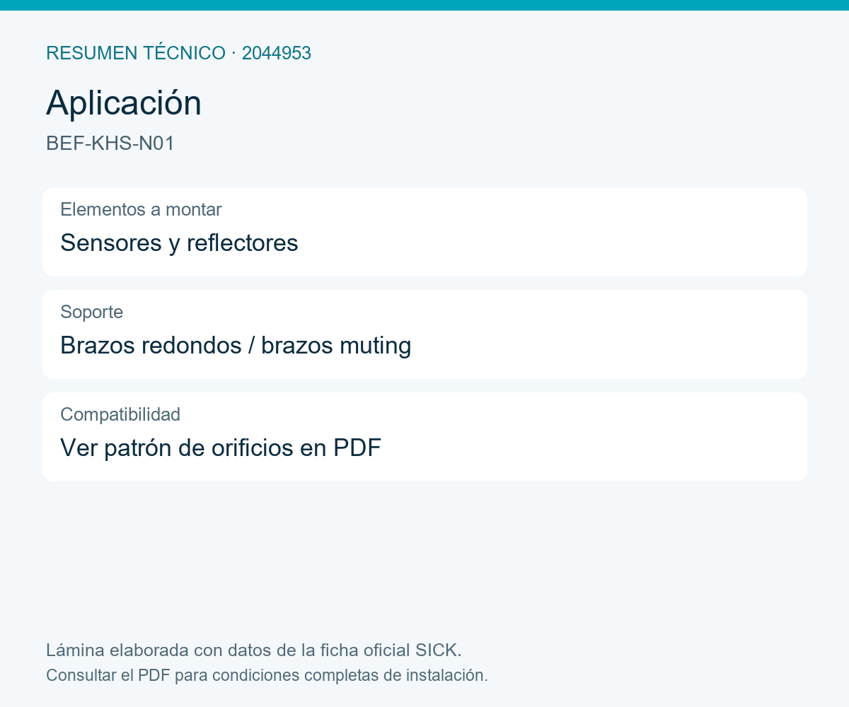 [Klever Portal:8207:00c6dd063984] SICK Soporte universal para sensores y reflectores - BEF-KHS-N01