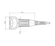 SICK Dispositivo de mando de seguridad con cable de 5 m - E100-A2A22S05A