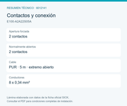 SICK Dispositivo de mando de seguridad con cable de 5 m - E100-A2A22S05A