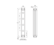 SICK Unidad pasiva de 4 haces para M4000 Standard A/P - PSD02-2301