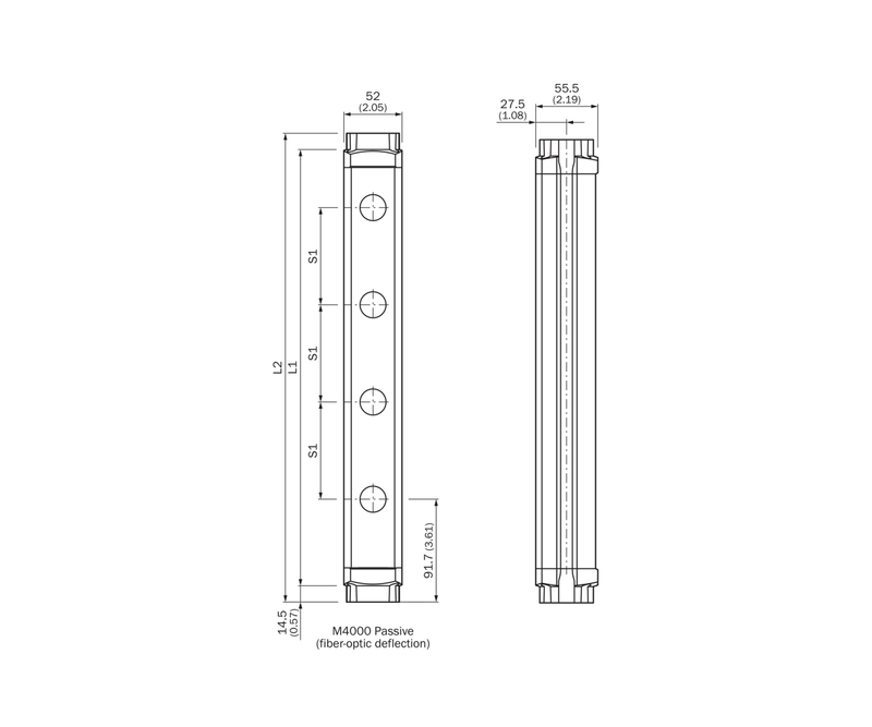 [Klever Portal:8230:af371a92dcf0] SICK Unidad pasiva de 4 haces para M4000 Standard A/P - PSD02-2301
