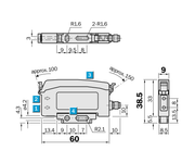 SICK Amplificador de fibra óptica con salida analógica - WLL170A-V430