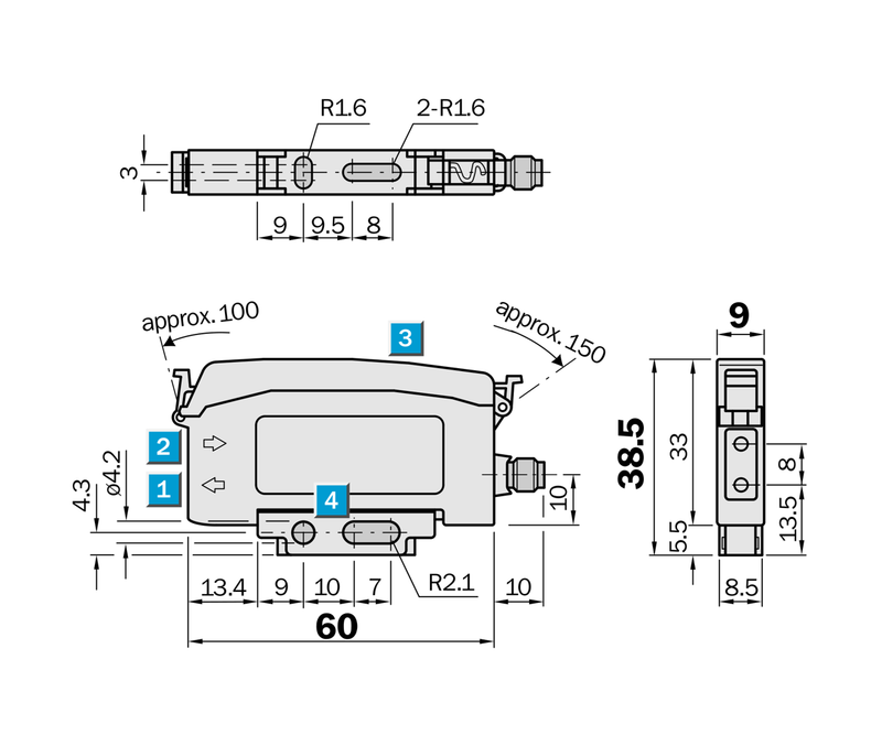 [Klever Portal:8240:c4e2295382c0] SICK Amplificador de fibra óptica con salida analógica - WLL170A-V430