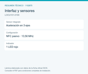 SICK Etiqueta UWB para localización de activos - LOCU101-0100