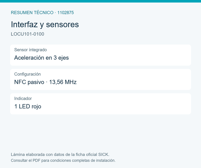 [Klever Portal:8246:bab9b9400d55] SICK Etiqueta UWB para localización de activos - LOCU101-0100