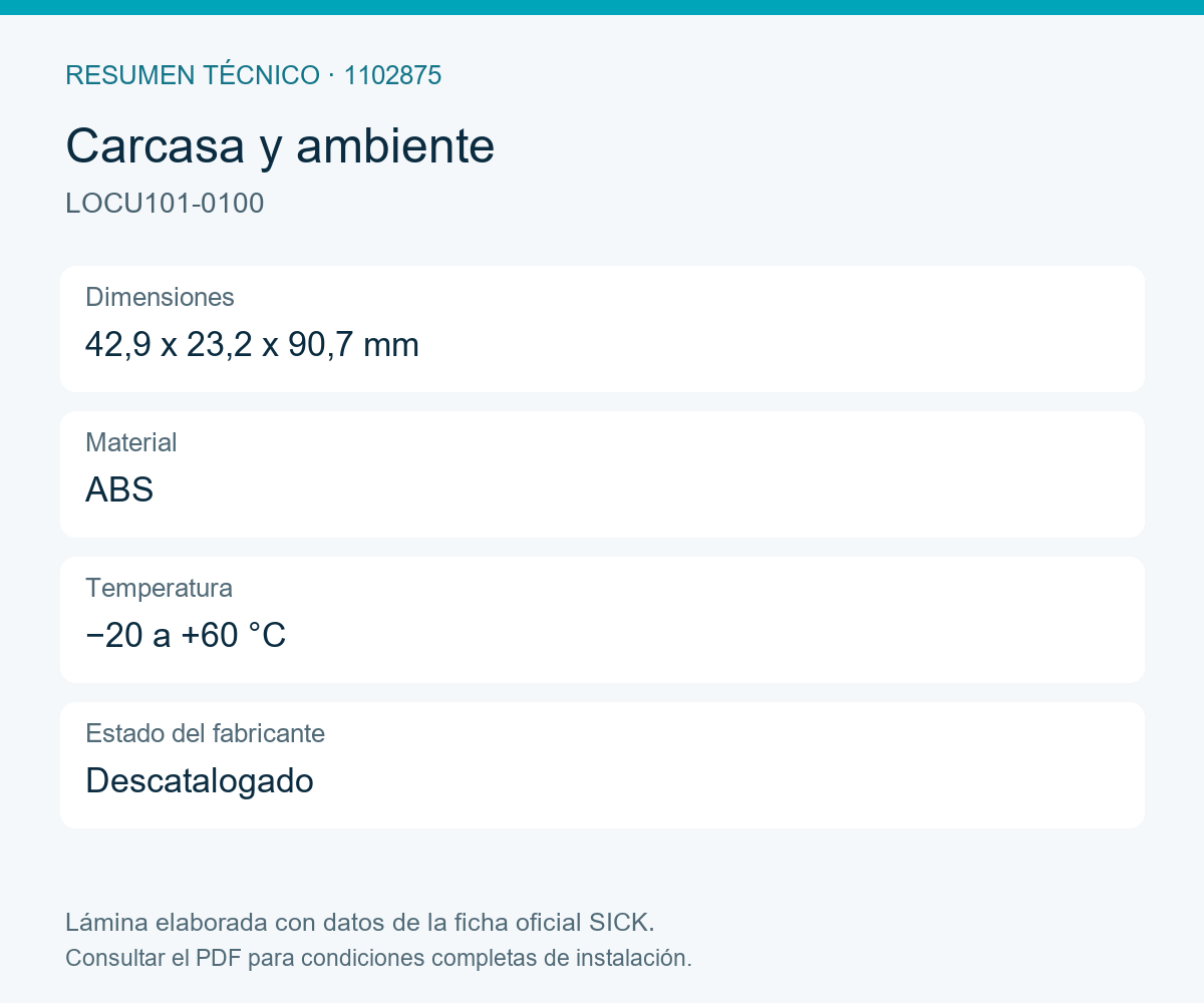 [Klever Portal:8247:da4af9762a38] SICK Etiqueta UWB para localización de activos - LOCU101-0100