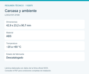 SICK Etiqueta UWB para localización de activos - LOCU101-0100