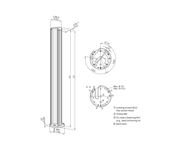 SICK Columna protectora para barreras y cortinas de seguridad - PU3H13-00000000