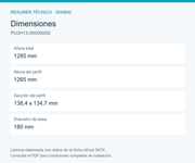 SICK Columna protectora para barreras y cortinas de seguridad - PU3H13-00000000