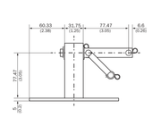 SICK Brazo de resorte y montaje para encoder DFV60 - Brazo de resorte DFV60