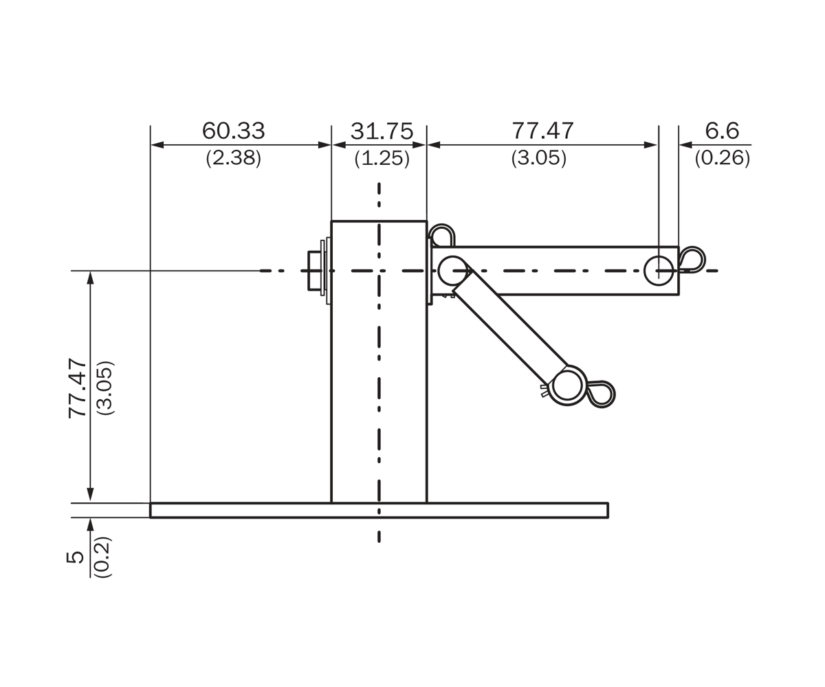 [Klever Portal:8255:25f9517f0366] SICK Brazo de resorte y montaje para encoder DFV60 - Brazo de resorte DFV60