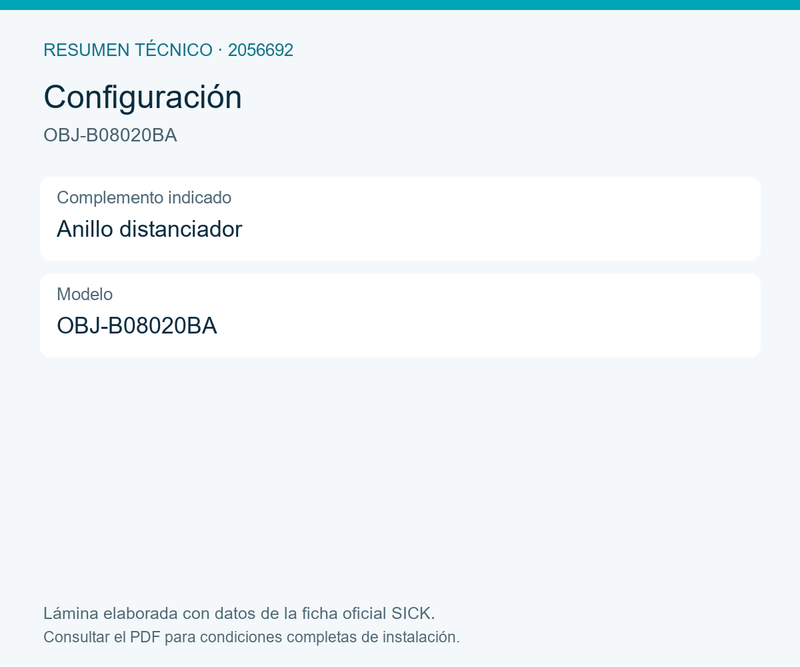 [Klever Portal:8262:dab5748043ce] SICK Objetivo intercambiable de 8 mm con montura S - OBJ-B08020BA