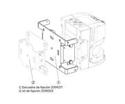 SICK Escuadra inoxidable para reequipamiento de LMS5xx - Escuadra de fijación LMS5xx